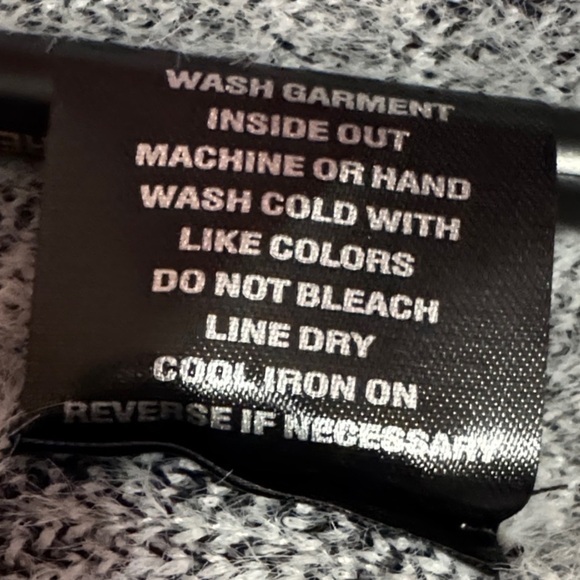 Luxury Knit Sweater Jacket Black + White Geometric Monogram Women's Large - Picture 14 of 15